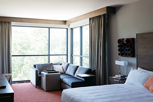 One King Bed Corner Studio Suite Revel Hotel
